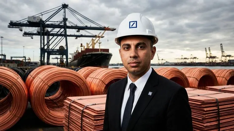 Deutsche Bank Predicts 50% Copper Rally to $22,050 as Global Supply Squeeze Looms
