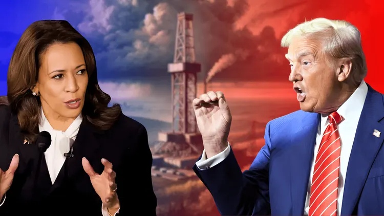 Harris and Trump Clash Over Natural Gas Policies in Crucial Battleground State