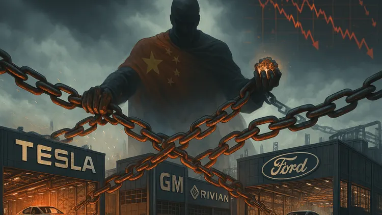 U.S. Auto Giants Tesla, GM, Rivian, and Ford Hit Hard by China’s Critical Minerals Crackdown