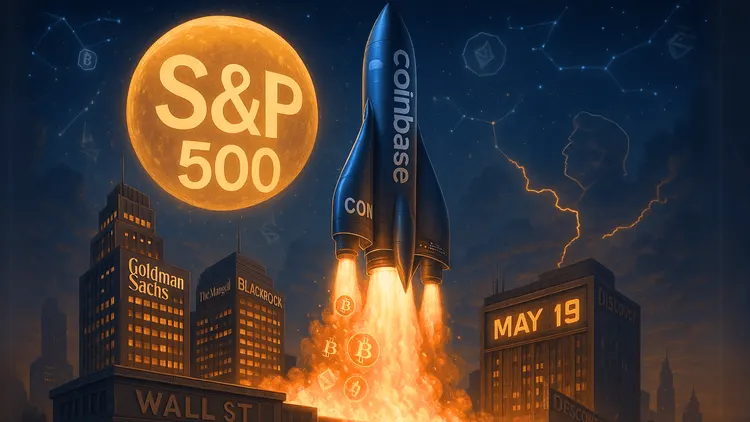 Coinbase to the Moon: S&P 500 Welcomes Crypto’s Cool Kid