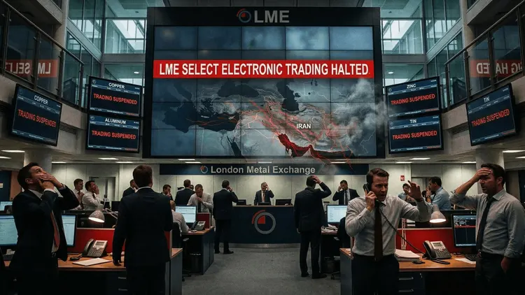 London Metal Exchange Halts Electronic Trading Amid Geopolitical Uncertainty
