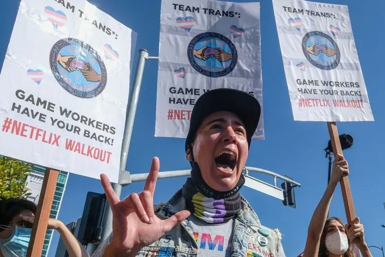Netflix employees go out of work